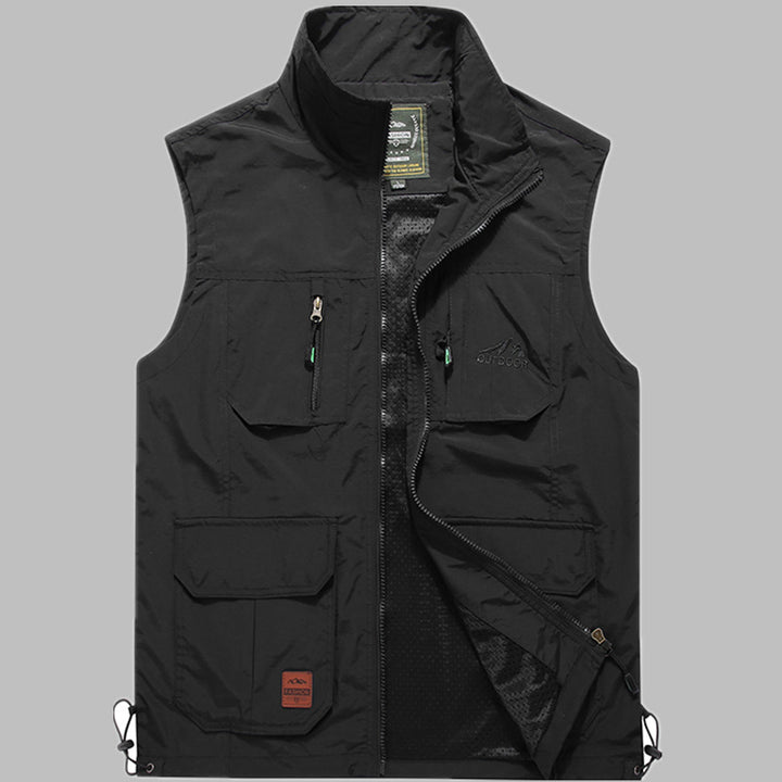 Herren Outdoor‑Utility‑Weste mit multifunktionalen Taschen und atmungsaktivem Meshfutter Echo Archiv