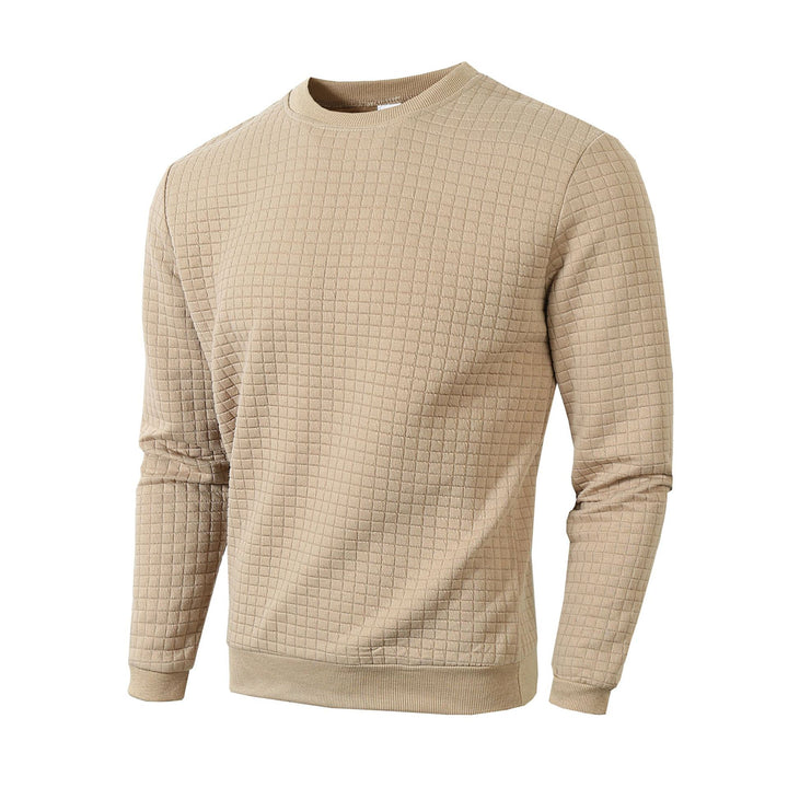 Herren Sweater mit strukturiertem Design und Rundhalsausschnitt Echoarchiv
