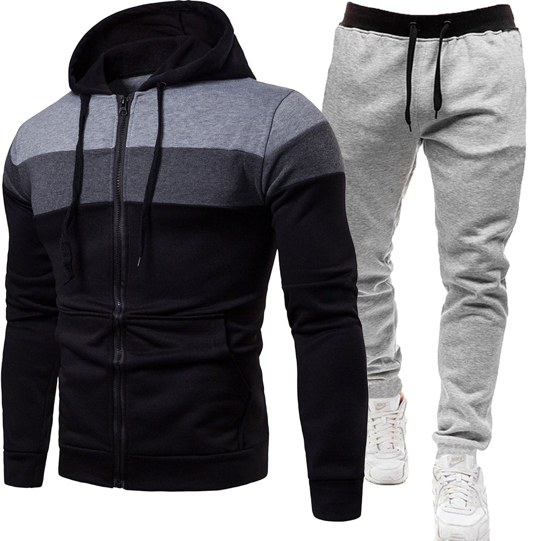 Herren zweiteiliges Freizeit-Jogginganzug-Set – Marzano