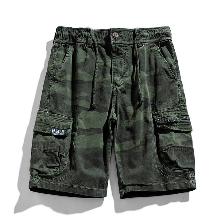 Herren Camouflage-Cargo-Shorts mit elastischem Tunnelzugbund und Multifachtaschen Echo Archiv