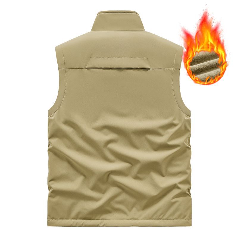Herren Leichte technische Outdoor‑Weste mit Stehkragen, Netzfutter und Reißverschlusstaschen Echo Archiv