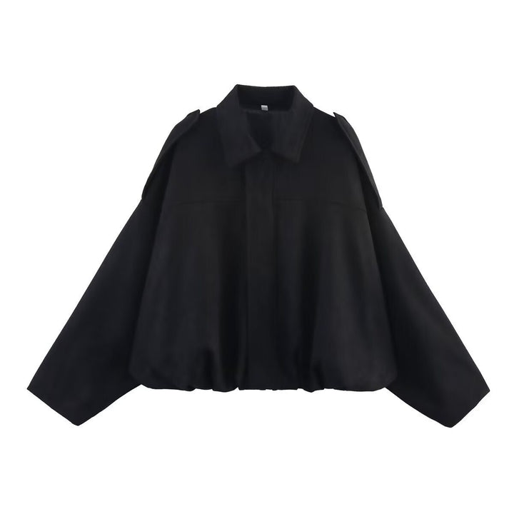 Damen Oversize Wildlederimitat-Kurzjacke Echo Archiv
