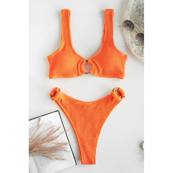 Damen Bikini mit ovalem Ringdetail und hohem Beinausschnitt Echo Archiv
