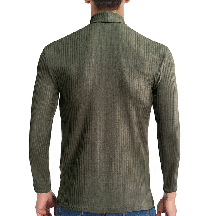 Herren Rollkragenpullover im strukturierten Design Echoarchiv