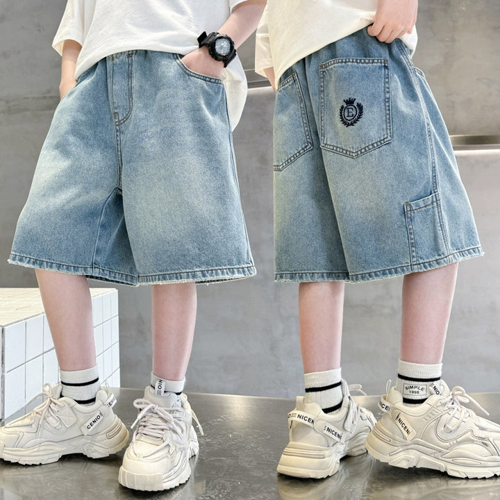 Unisex stylische Denim-Shorts mit großen Taschen Echo Archiv