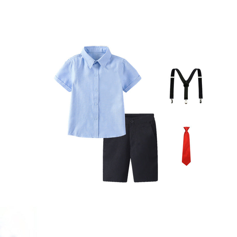 Damen festliches Hemd und Shorts Set mit Hosenträgern Echo Archiv