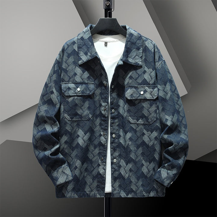 Herren Modische Denim-Jacke Echo Archiv