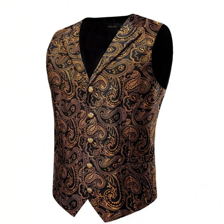 Herren Elegante Weste mit aufwendigem Paisley-Muster Echoarchiv