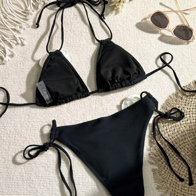 Damen Triangel-Bikini mit Blumenapplikation Echo Archiv