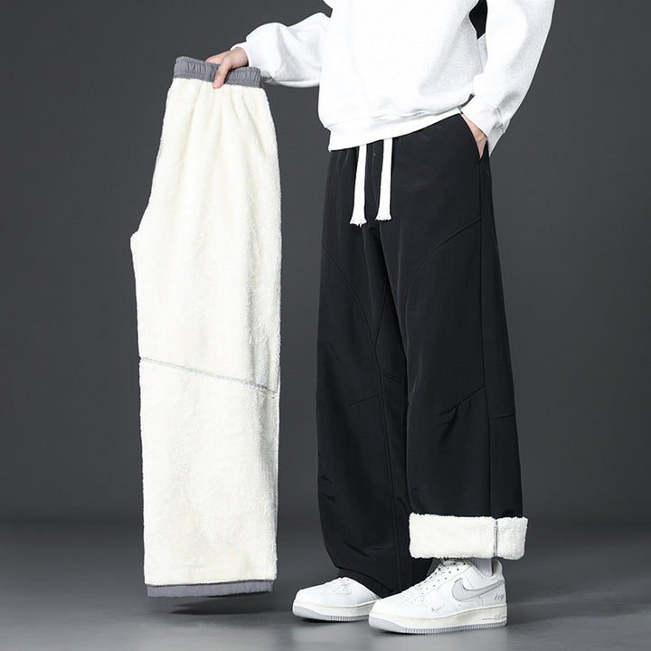 Herren Lässige Fleece-Hose mit minimalistischem Design