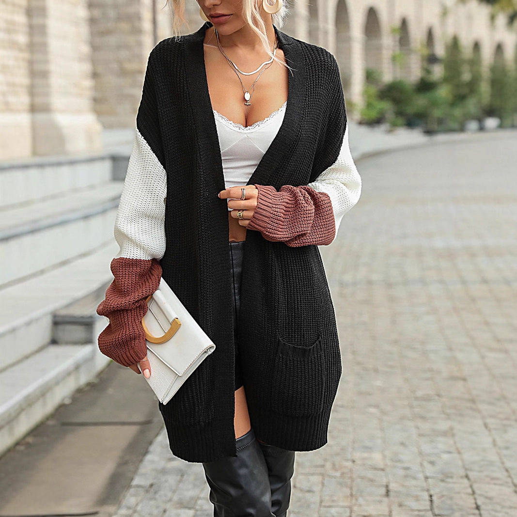 Damen Eleganter Strick-Cardigan mit lockeren Ärmeln Echo Archiv