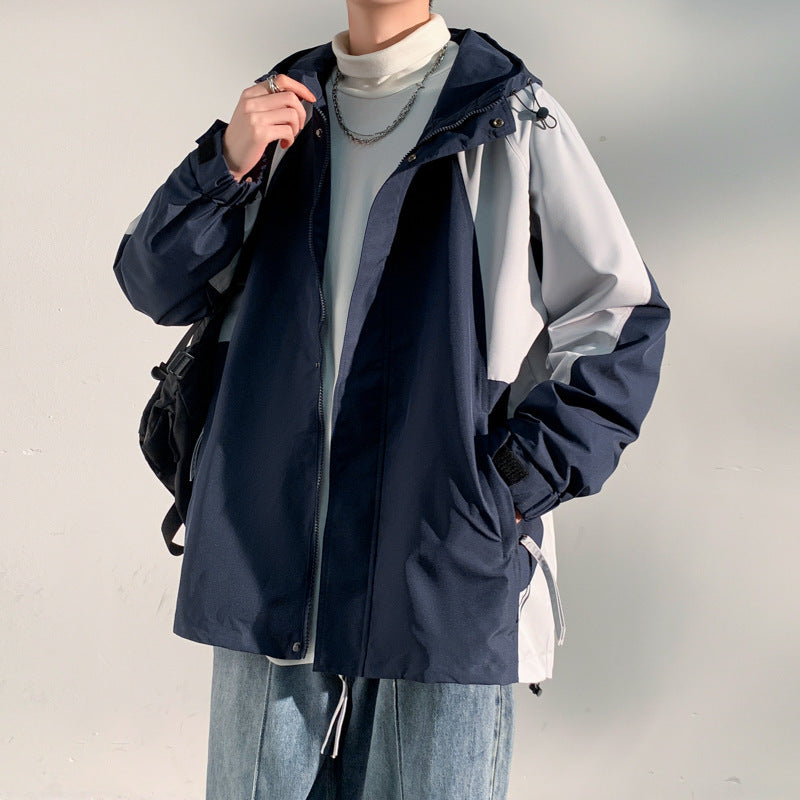 Herren zweilagige Softshell-Overlayerjacke mit Kapuze, wind- und wasserabweisender Membran und verstellbarem Saum Echo Archiv