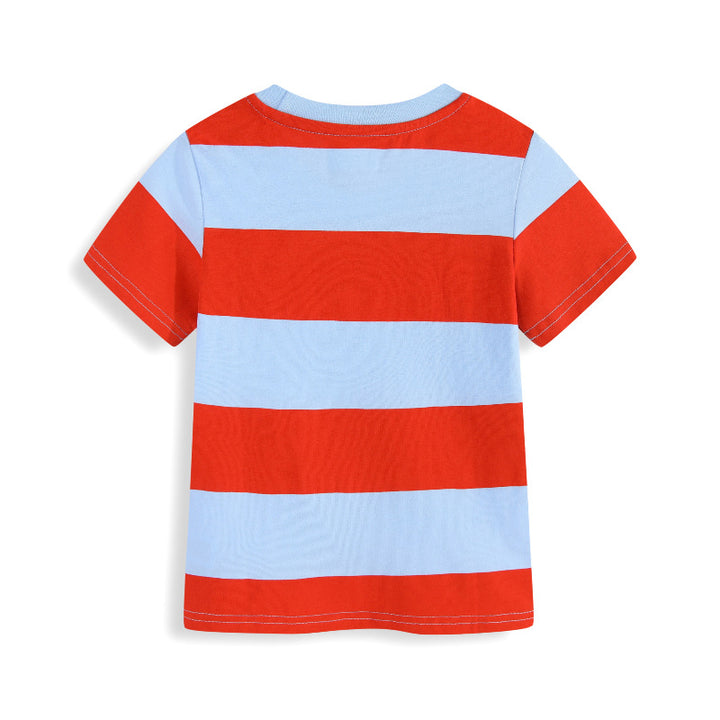 Jungen T-Shirt mit buntem Baustellenfahrzeug-Motiv Echo Archiv