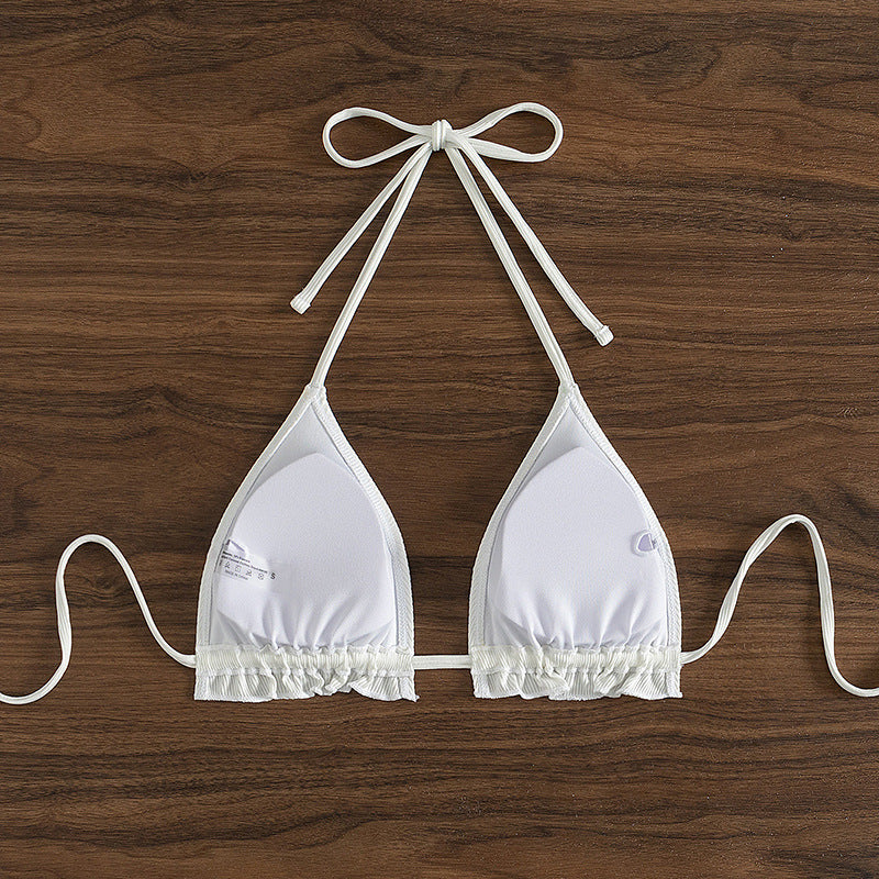 Damen Triangel-Bikini mit verstellbaren Trägern und moderner Ripp-Textur Echo Archiv