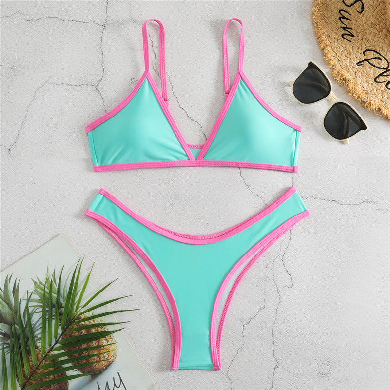 Damen Triangel-Bikini mit eleganter Naht und sportlichem Schnitt Echo Archiv