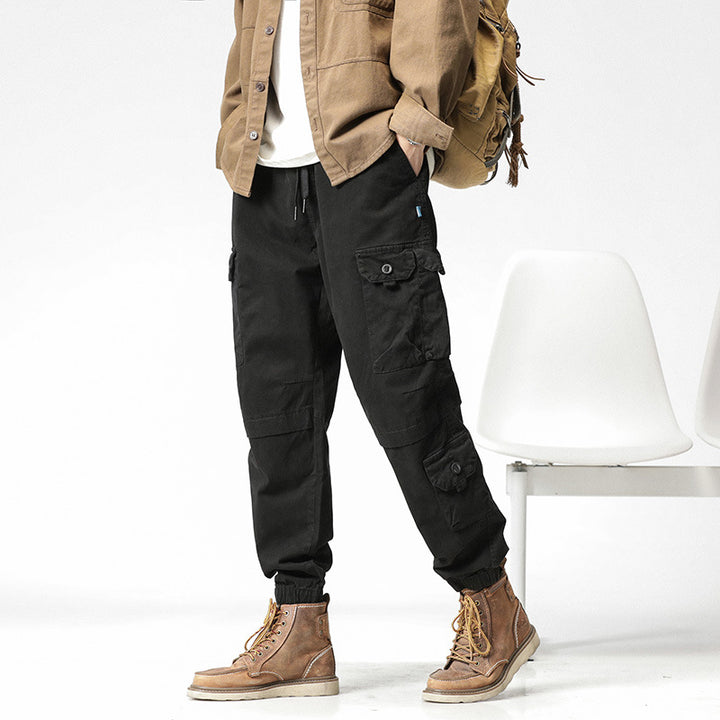 Herren Cargo-Joggerhose mit ergonomischen Kniepaneelen, Tunnelzugbund und elastischen Bündchen Echo Archiv