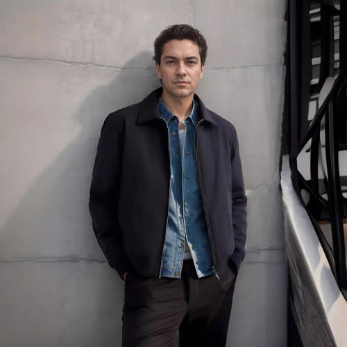 Herren Freizeitjacke mit modernem Design und praktischen Details Echoarchiv
