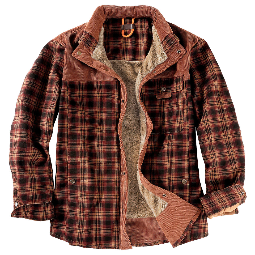 Herren Flanelljacke mit kuscheligem Innenfutter Echoarchiv