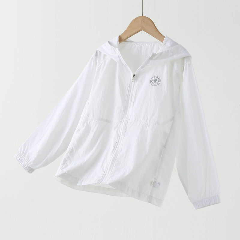 Unisex nan ultraleichte Kapuzen-Sommerjacke mit durchgehendem Reißverschluss und elastischen Bündchen  Echo Archiv