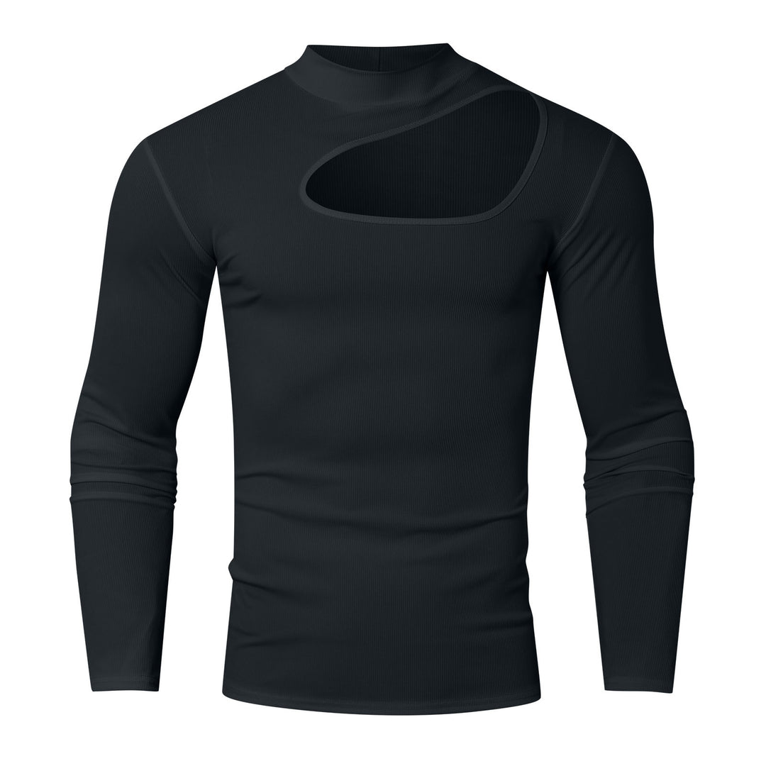 Herren Langarm Funktions-T-Shirt mit innovativem Ausschnitt und atmungsaktiven Eigenschaften Echoarchiv