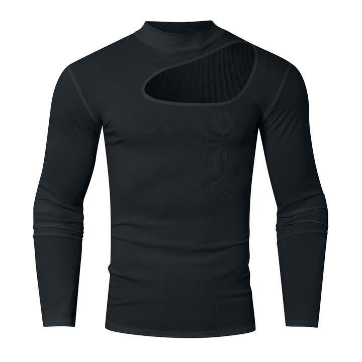 Herren Langarm Funktions-T-Shirt mit innovativem Ausschnitt und atmungsaktiven Eigenschaften Echoarchiv
