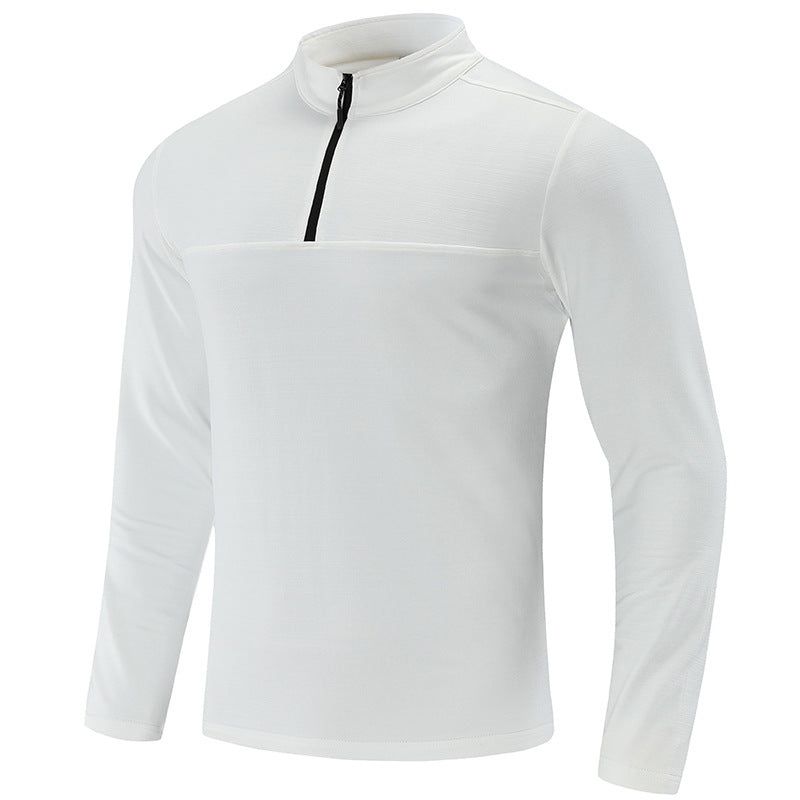Herren Funktions-Halbzip-Langarmshirt mit Stehkragen und atmungsaktivem Stretchmaterial Echoarchiv