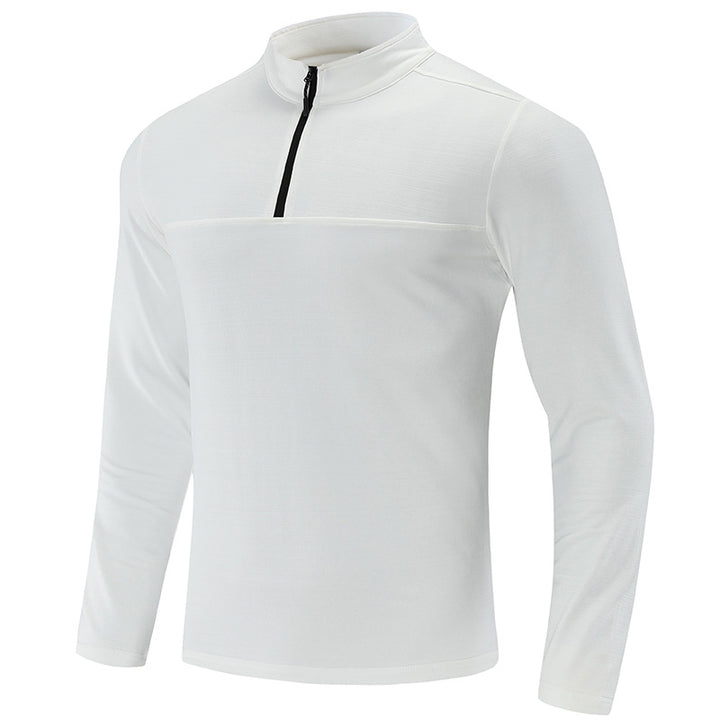 Herren Funktions-Halbzip-Langarmshirt mit Stehkragen und atmungsaktivem Stretchmaterial Echoarchiv
