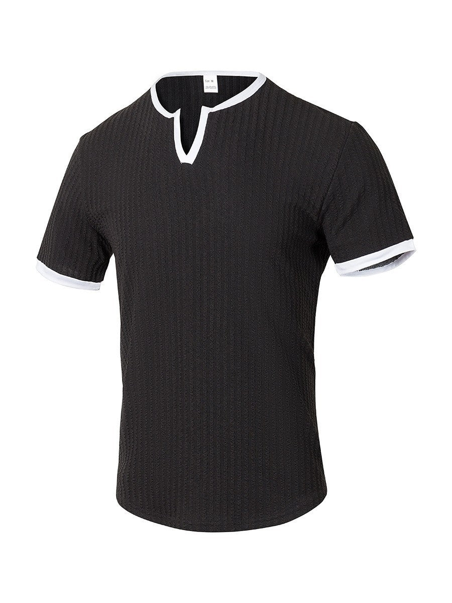 Herren Kurzarmshirt mit strukturiertem Design Echoarchiv
