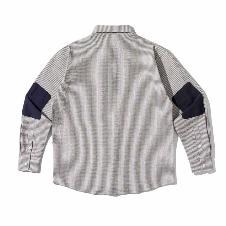 Herren Overshirt aus strukturierter Baumwolle mit aufgesetzten Brusttaschen Echoarchiv