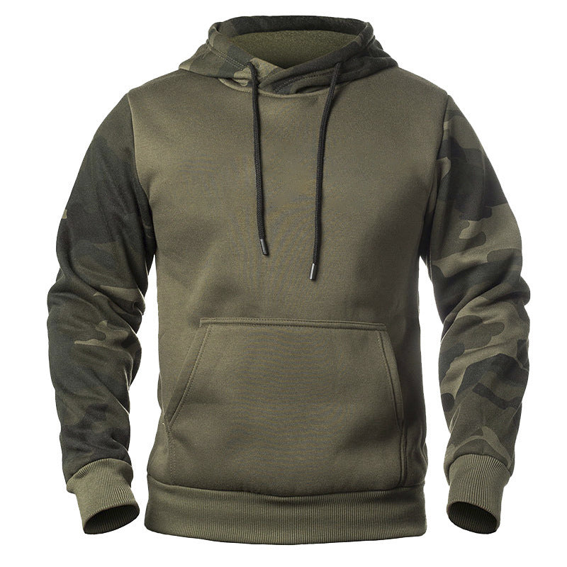 Herren Kapuzenpullover mit modernem Camouflage-Design und praktischen Taschen Echoarchiv