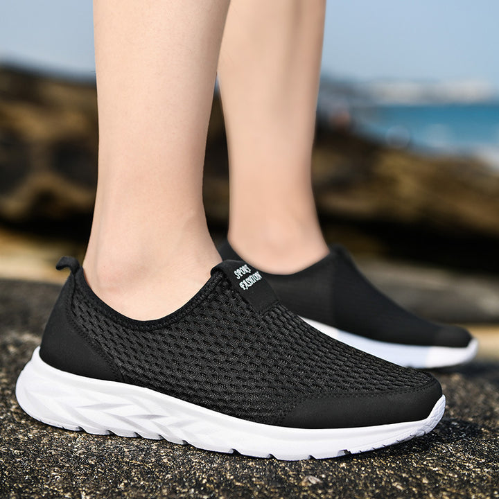 Unisex Atmungsaktive Schlupfsneaker aus Mesh mit rutschfester Leichtsohle – Norré