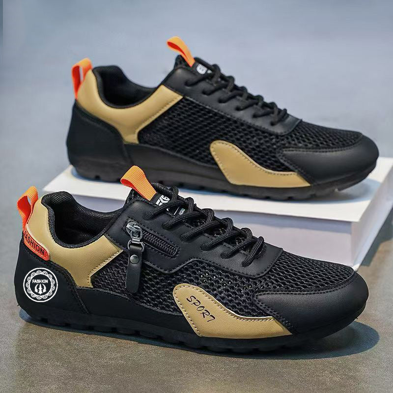 Herren Sportliche Outdoor-Sneaker mit Reißverschluss-Detail und griffiger Trail-Sohle Echoarhiv