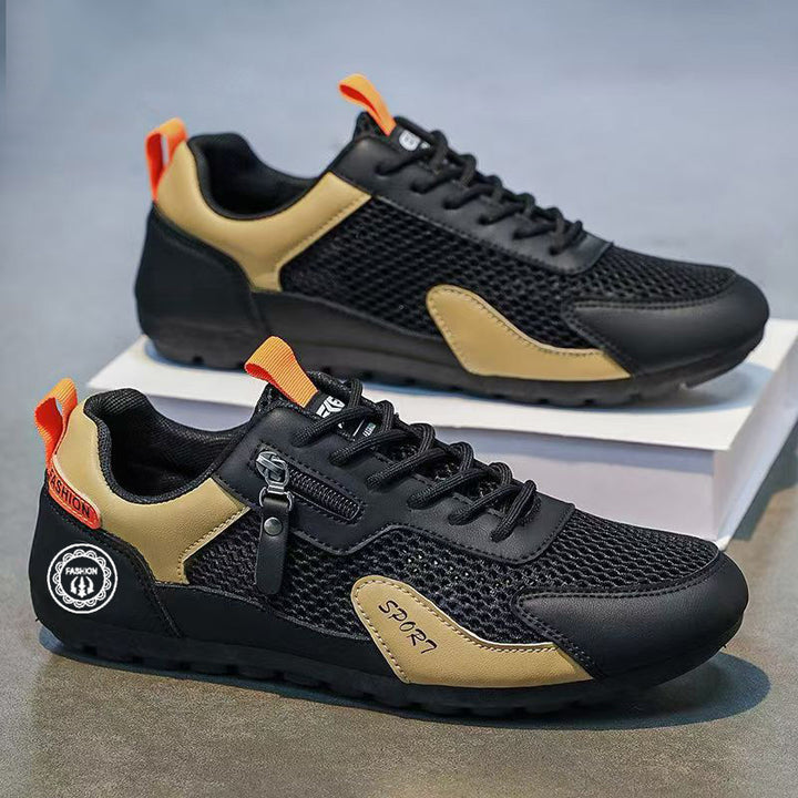 Herren Sportliche Outdoor-Sneaker mit Reißverschluss-Detail und griffiger Trail-Sohle Echoarhiv