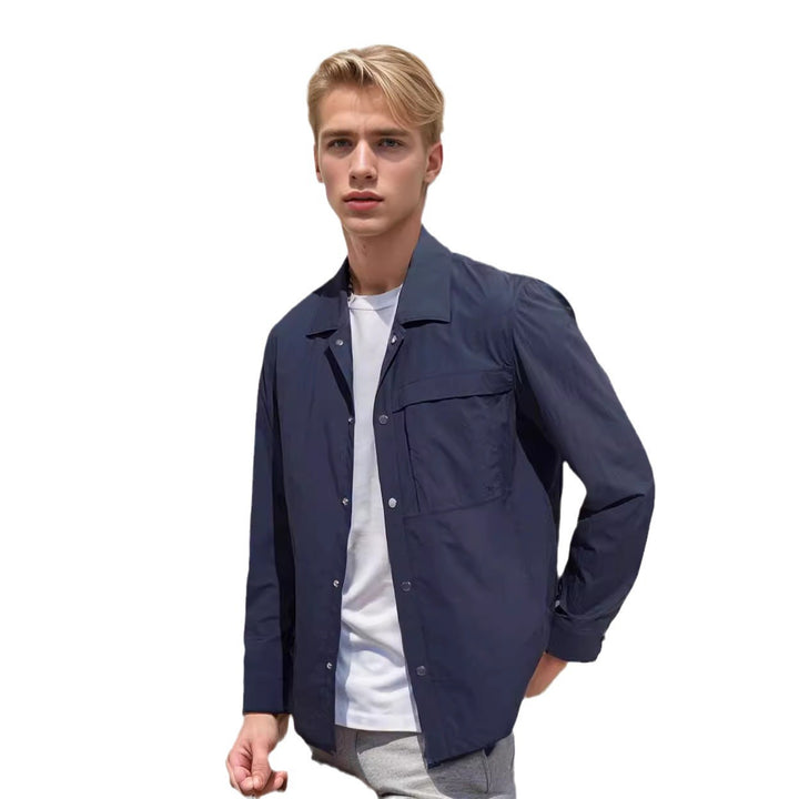 Herren modische Übergangsjacke mit praktischen Taschen und modernem Schnitt Echoarchiv