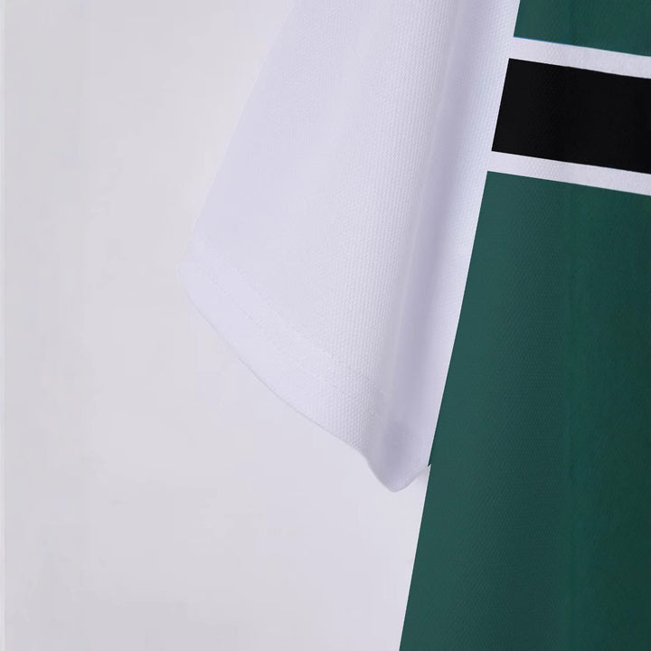 Herren Kurzarm Poloshirt mit modernem Streifenmuster Echoarchiv