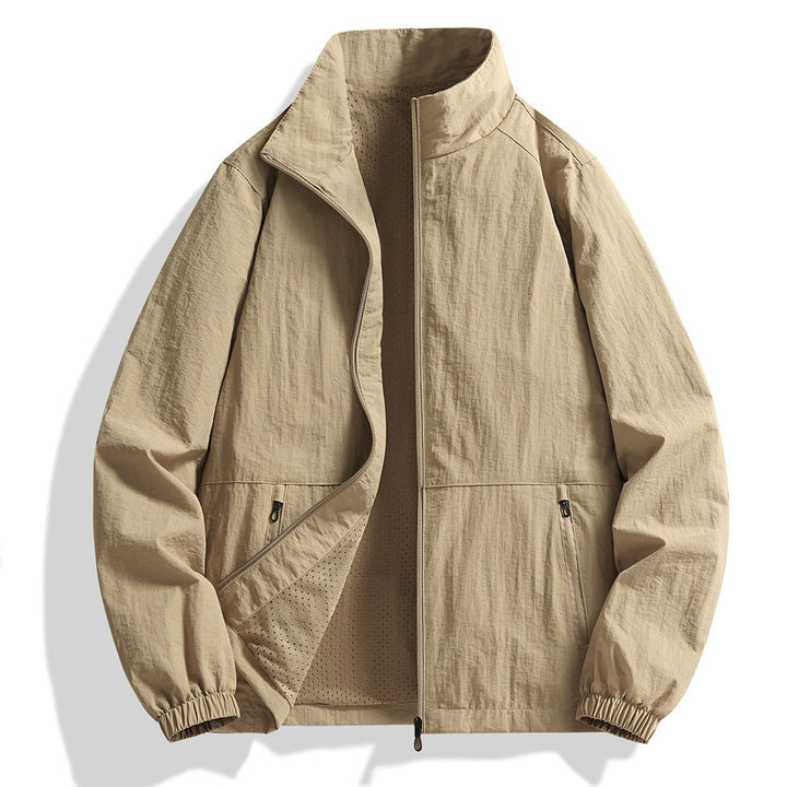 Herren Leichte Windjacke mit hohem Kragen Echo Archiv