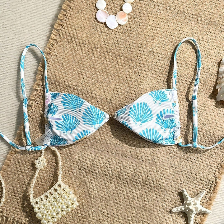 Damen Triangel-Bikini mit maritimen Sternenmuster Echo Archiv