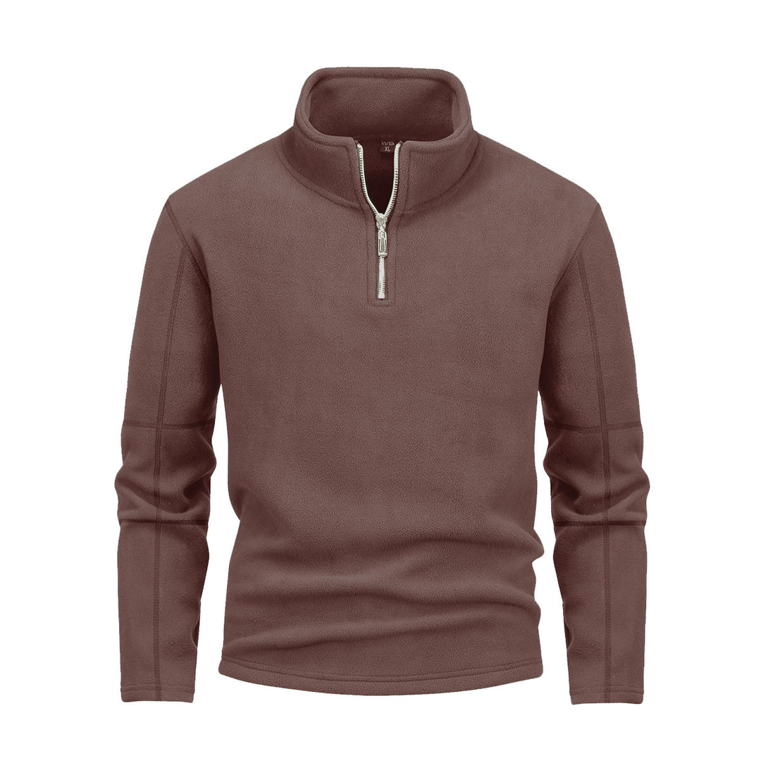 Herren nan Fleece-Halbzip-Pullover mit Stehkragen und flauschiger Mikrofleece-Qualität Echo Archiv