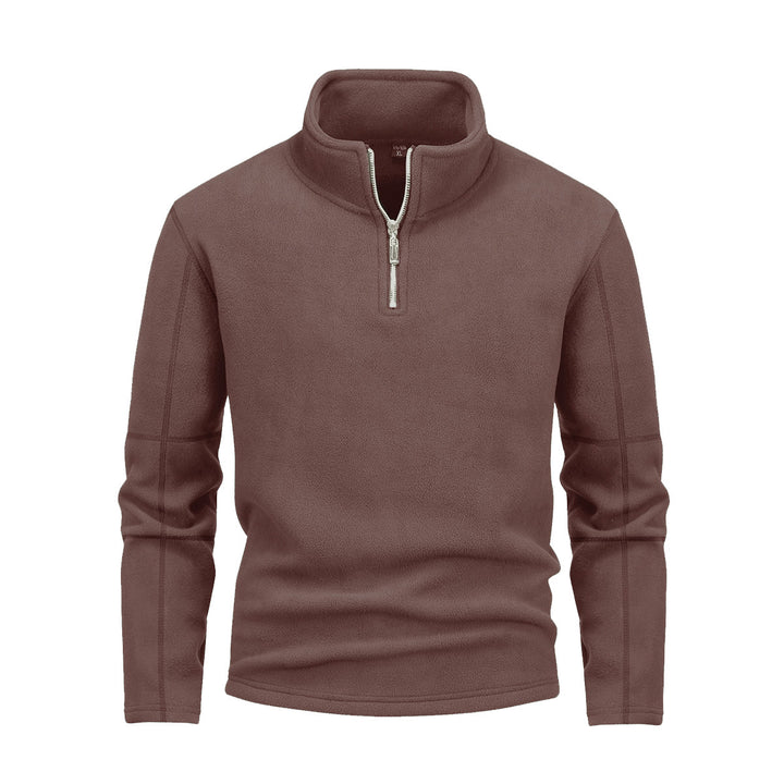Herren nan Fleece-Halbzip-Pullover mit Stehkragen und flauschiger Mikrofleece-Qualität Echo Archiv