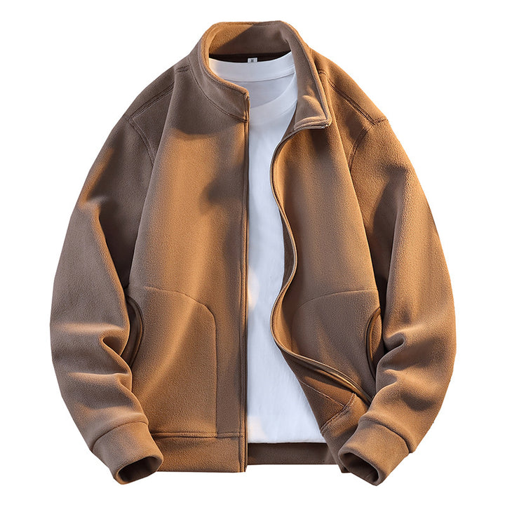 Herren Fleecejacke mit praktischen Taschen und durchgehendem Reißverschluss Echoarchiv