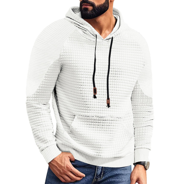 Herren strukturierter Kapuzenpullover mit praktischen Taschen und modischem Design Echoarchiv