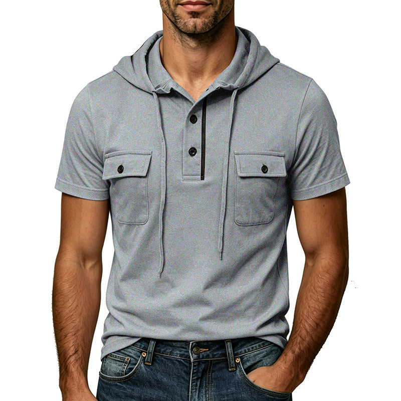 Herren Kurzarm-Hoodie von Echoarchiv