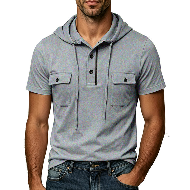 Herren Kurzarm-Hoodie von Echoarchiv