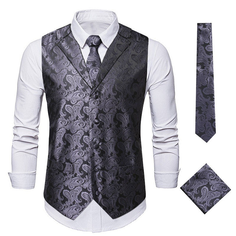 Herren elegante Weste mit Paisley-Muster Echoarchiv
