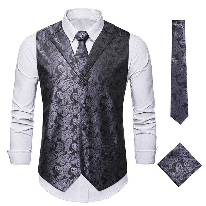 Herren elegante Weste mit Paisley-Muster Echoarchiv