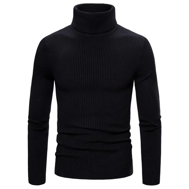 Herren Hochwertiger Rollkragenpullover aus feiner Rippstruktur Echoarchiv