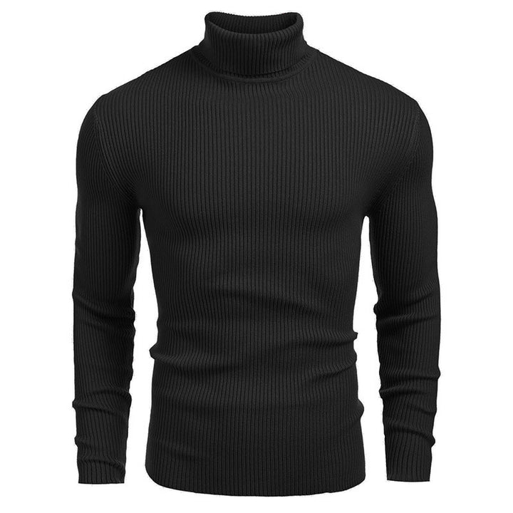 Herren Rollkragenpullover aus feiner Rippstruktur Echoarchiv