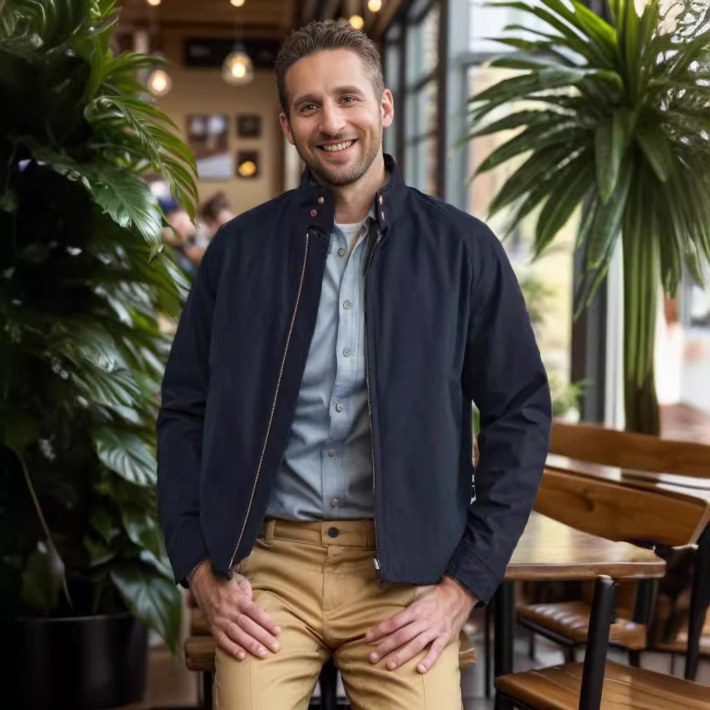 Herren sportliche Utility-Jacke mit wärmendem Innenfutter und stylischem Kragen Echoarchiv