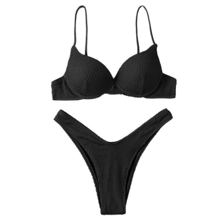 Damen Push-up Bikini-Set mit strukturiertem Stoff Echo Archiv