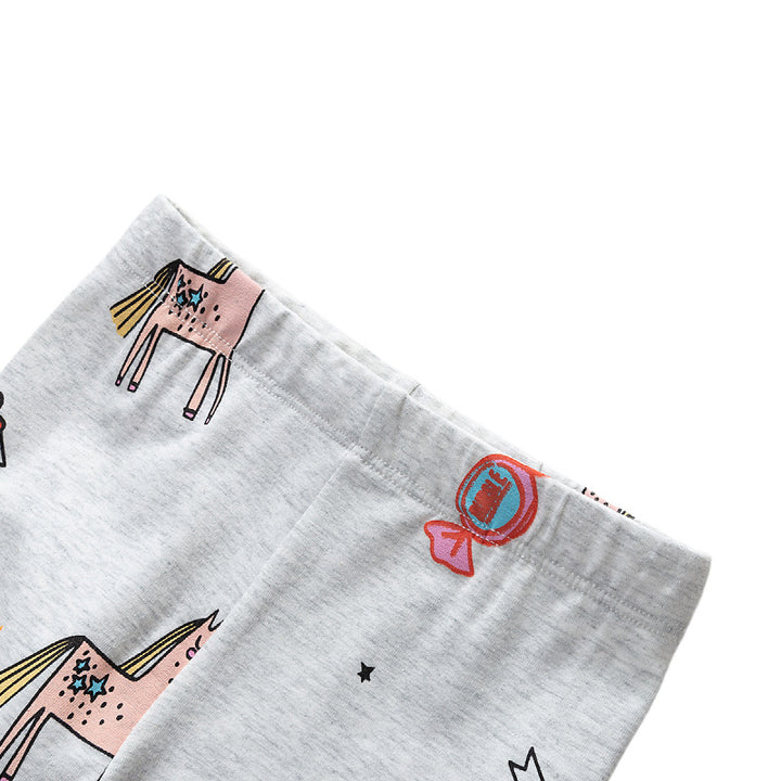 Mädchen Leggings mit zauberhaften Regenbogen- und Einhorn-Motiven Echo Archiv